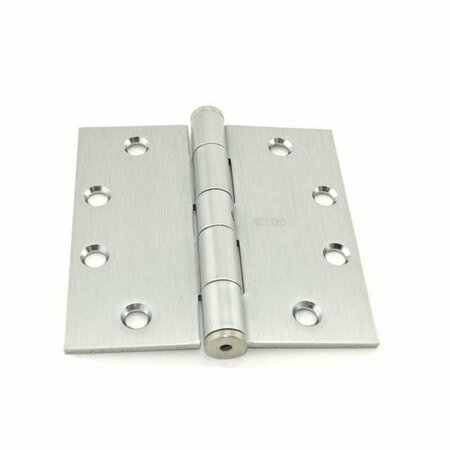 BEST HINGES 4-1/2inx4-1/2in Steel Full Mortise Standard Weight Square Corner Hinge Non Removable Pin # F17941226DNRP